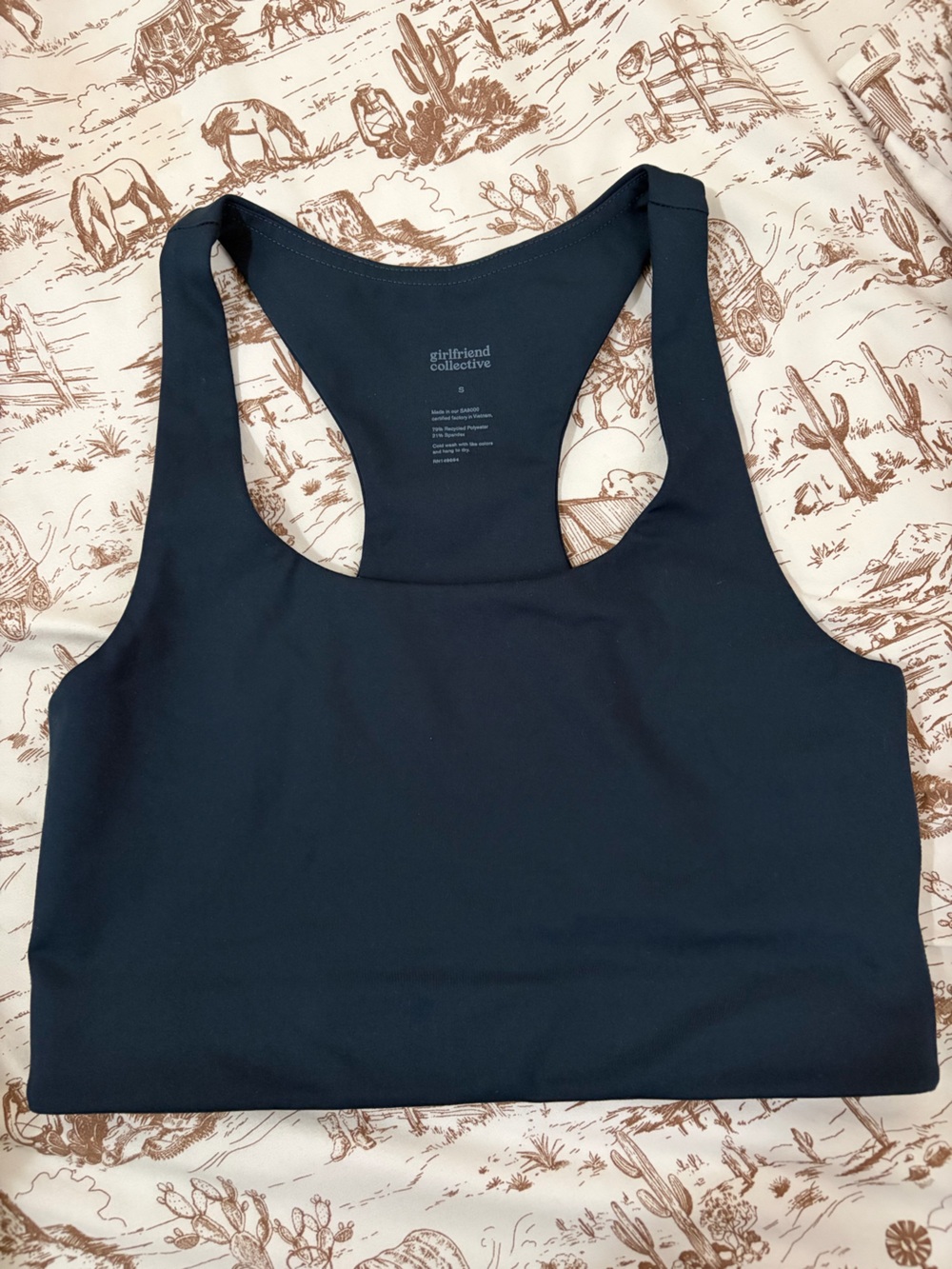 girlfriend collective Dark Navy Racerback Tank